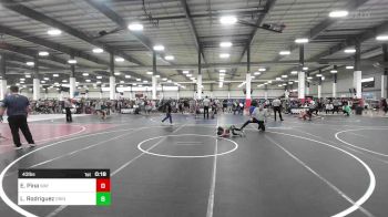 43 lbs Quarterfinal - Levi Escarcega, Manu WC vs Niko Ortega, Desert Dogs WC