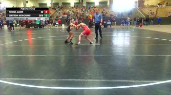91 lbs Cons. Round 3 - Reyna Lamb, Halls Wrestling vs Britton Newcomb, Clinton Dragon Youth Wrestling