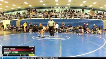 132 lbs Round 2 (4 Team) - Beckett Harder, Avon vs Myles Necco, Hobart