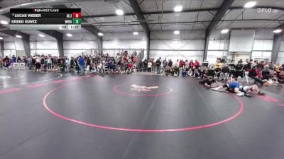 215 lbs Champ. Round 1 - Kreed Kuntz, Wheatland vs Lucas Weber, Alliance