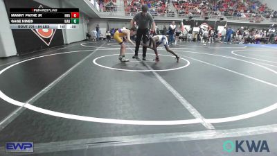 84 lbs Quarterfinal - Manny Payne Jr, HURRICANE WRESTLING ACADEMY vs Gage Hines, Vian Wrestling Club