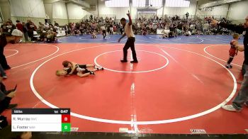 55 lbs Semifinal - River Murray, Bentonville Wrestling Club vs Liam Foster, Warner Eagles Youth Wrestling