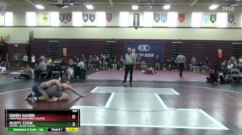 190 lbs Quarterfinal - Dusty Cook, Xavier, Cedar Rapids vs Owen Hamer, Christian Brothers College