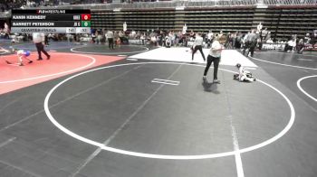 46 lbs Quarterfinal - Kanin Kennedy, Green River Grapplers vs Barrett Peterson, Jr Cougars WC