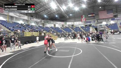 145 lbs Quarterfinal - Payton Adams, No Team vs Layla Svingen, Great Falls Bison