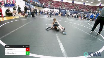 58 lbs Round Of 16 - Cooper Carlton, Cowboy Wrestling Club vs Emmett Alvarado, Comanche Takedown Club