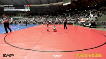 46 lbs Quarterfinal - Faith Lopez, Black Fox Academy vs Hazel Grimley, California Grapplers