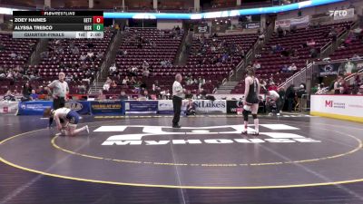 142 lbs Quarterfinal - Zoey Haines, Gettysburg-G vs Alyssa Tresco, Kiski Area-G