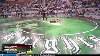 62 lbs Quarterfinal - Isabella Brown, Team Real Life Wrestling vs Delela Cavasos, Toppenish USA WC