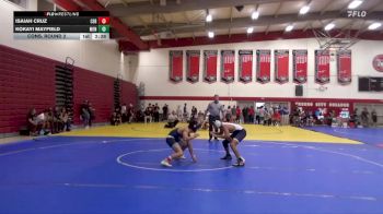 133 lbs Cons. Round 2 - Kokayi Mayfield, Menlo NWCA vs Isaiah Cruz, Cerritos College