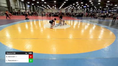 126 lbs Round Of 128 - Dominic Darwish, OH vs Luca Pescatore, NY