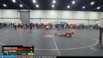 130 lbs Champ. Round 3 - Evan Mefford, Virginia vs Matthew Joyce, Michigan