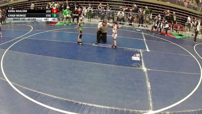 42 lbs Cons. Sub-quarters - Ezra Kealohi, LV Bears Wrestling Club vs Chad Munoz, Greenwave Youth Wrestling Club
