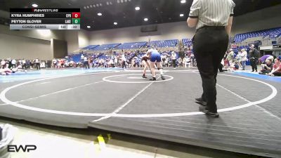 125-135 lbs Consolation - Kyra Humphries, Panther Youth Wrestling vs Peyton Glover, Lake Hamilton High School
