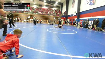 73 lbs Semifinal - Brantley Brunger, Raw Wrestling Club vs Ryker Roedenbeck, Tahlequah Wrestling Club