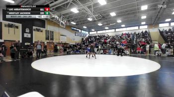 285 lbs Semifinal - Luc Abbatemarco, Hall vs Westley Jackson, East Hartford