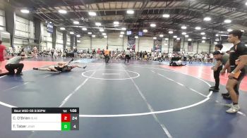 145 lbs Rr Rnd 3 - Cole O'Brien, Black Hive Wrestling Club vs Trace Taber, Journeymen Wrestling Blue