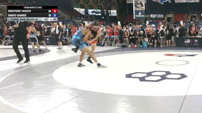 120 lbs Cons. Sub-rd Of 64 - Brayden Yakich, Colorado vs Diego Gamez, California