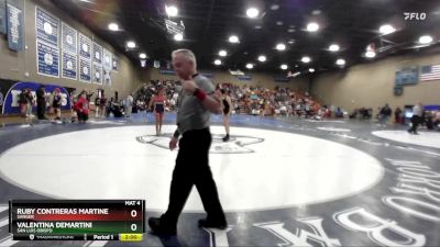 120 lbs Champ. Round 2 - Valentina DeMartini, San Luis Obispo vs Ruby Contreras Martinez, Sanger