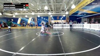 190 lbs Placement (16 Team) - Nicolas Olvera, Naperville Central vs Joshua Ramirez, Eagles WC