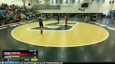 91-99 lbs Round 1 - Cooper Rickart, Fossil Ridge vs Ryder Thurston, Chatfield