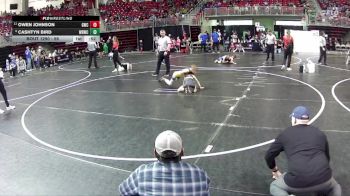 56 lbs Cons. Round 4 - Cashtyn Bird, Wisner Rec Wrestling Club vs Owen Johnson, Gering Wrestling Club