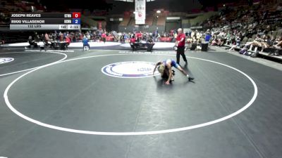 132 lbs Joseph Reaves, KTWA-Kings-Tulare Wrestling Association vs Rikki Villasenor, OCWA - Orange County Wrestling Association