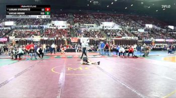 A - 110 lbs Champ. Round 1 - Lucas Hesse, Frenchtown vs Logan Steinmetz, Lockwood (Billings)
