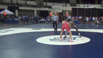 132 Elite Varsity Champ. Round 1 - Angelo Bartolli, Saraland vs Joaquin Crook, Baldwin County