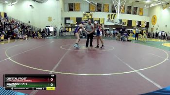 125 lbs Cons. Round 2 - Savannah Tate, Lakewood vs Crystal Frost, Cleveland Central Catholic