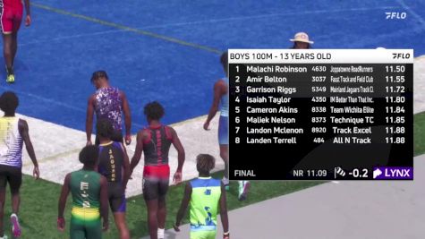 Youth Girls' 100m Championship, Finals 1 - Age 14