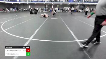 157 lbs 3rd Place - Nick Stampoulos, Lock Haven-Unattached vs Trae McDaniel, Army-West Point