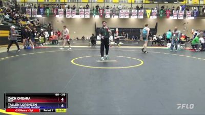 215 lbs Quarterfinal - Zach OMeara, Iowa vs Tallen Lorenzen, Ironhawk Wrestling Academy
