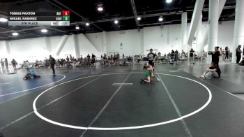66 lbs 5th Place - Tobias Paxton, Bad Boys Wrestling vs Mikael Ramirez, Gold Rush Wr Ac