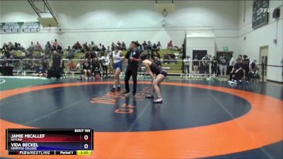 160 lbs Semifinal - Vida Beckel, Cerritos College vs Jamie Micallef, Skyline