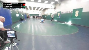 150 lbs Champ. Round 3 - Baylor Veres, Corona Del Sol vs Gabe Santo, Rancho Bernardo