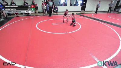 46 lbs Rr Rnd 5 - John Budzinski, Grove Takedown Club vs Linkin Watts, Locust Grove Youth Wrestling