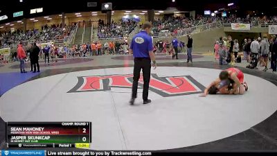 145 lbs Champ. Round 1 - Sean Mahoney, Mountain View High School Wres vs Jasper Skunkcap, Hi Desert Mat Club