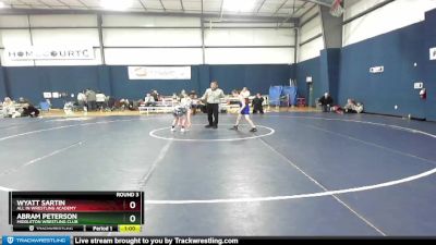 75-80 lbs Round 3 - Abram Peterson, Middleton Wrestling Club vs Wyatt Sartin, All In Wrestling Academy