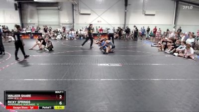 126 lbs Semis (4 Team) - Ricky Springs, WonderBread Worldwide vs Walker Share, Level Up A