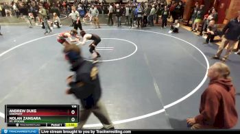 106 lbs Quarterfinal - Nolan Zangara, Mt. Spokane vs Andrew Duke, Sandpoint