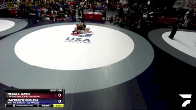 125 lbs Quarterfinal - Mekala James, Central High School Wrestling vs Mackenzie English, Beat The Streets - Los Angeles