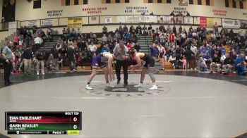 190 lbs Quarterfinal - Gavin Beasley, No. Olmsted vs Eian Englehart, Avon