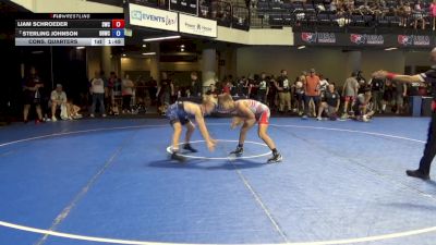 110 lbs Cons. Quarters - Liam Schroeder, Sycamore Wrestling Club vs Sterling Johnson, Benjamin Brawlers Wrestling Club