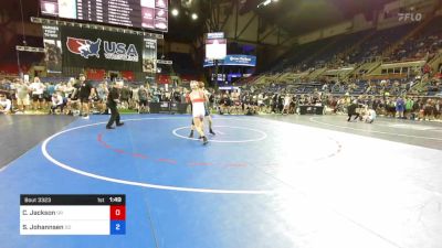 120 lbs Rnd Of 64 - Carson Jackson, Oregon vs Sloan Johannsen, South Dakota