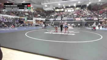 130 lbs Champ. Round 1 - Makinley Daniels, McLouth Hs vs Nicole Becerra, Lyons HS