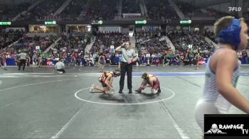 110 lbs Cons. Round 2 - Logan Holle, Clay County vs Rhett Muter, Girard Matside