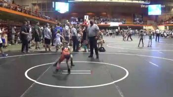 46 lbs Quarterfinal - Valerie Sandness, Newcastle Fall Guys vs Gabe Oedekoven, Governor Wrestling