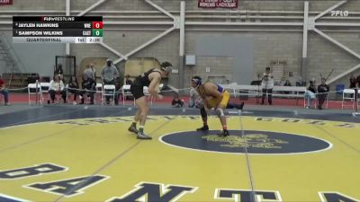 184 lbs Quarterfinal - Sampson Wilkins, Castleton vs Jaylen Hawkins, Western New England