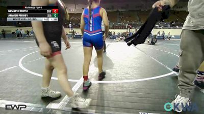 95 lbs Semifinal - Nevaeh Smith, Smith Wrestling Academy vs Arwen Frisby, Skiatook Youth Wrestling